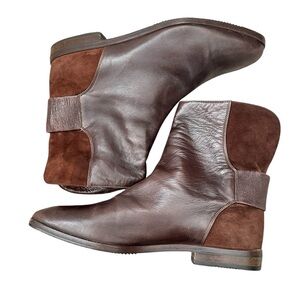 Bally Brown Leather and Suede Boots (size 7)